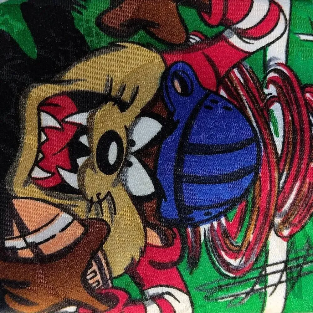 Vintage Looney Tunes Mania Football Season Tie